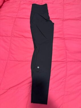 lululemon athletica Black High-Rise Leggings with Logo Tag